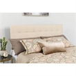 Flash Furniture Bedford Queen Fabric Panel Headboard in Camel