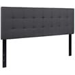 Flash Furniture Bedford Queen Fabric Panel Headboard in Dark Gray