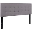 Flash Furniture Bedford Queen Fabric Panel Headboard in Light Gray