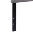 Flash Furniture Bedford Queen Fabric Panel Headboard in Light Gray