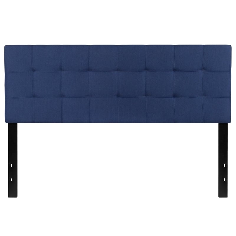 Flash Furniture Bedford Queen Fabric Panel Headboard in Navy