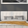 Flash Furniture Bedford Queen Fabric Panel Headboard in White