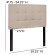 Flash Furniture Bedford Twin Fabric Panel Headboard in Beige