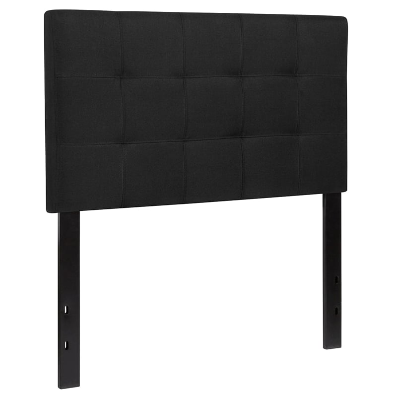 Flash Furniture Bedford Twin Fabric Panel Headboard in Black