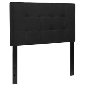 Flash Furniture Bedford Twin Fabric Panel Headboard in Black