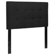 Flash Furniture Bedford Twin Fabric Panel Headboard in Black