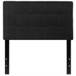 Flash Furniture Bedford Twin Fabric Panel Headboard in Black