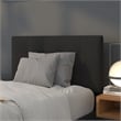 Flash Furniture Bedford Twin Fabric Panel Headboard in Black