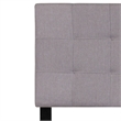 Flash Furniture Bedford Twin Fabric Panel Headboard in Light Gray