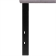 Flash Furniture Bedford Twin Fabric Panel Headboard in Light Gray