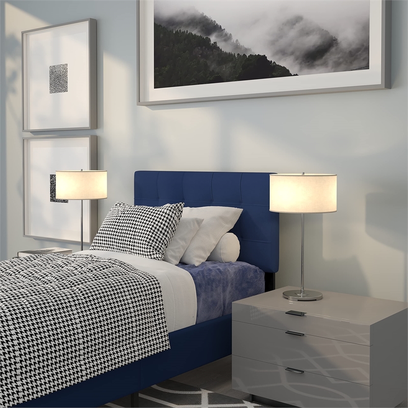 Flash Furniture Bedford Twin Fabric Panel Headboard in Navy