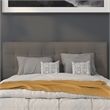 Flash Furniture Lennox Upholstered Queen Panel Headboard in Gray