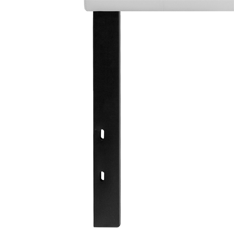 Flash Furniture Lennox Adjustable Height Tufted Queen Headboard-White