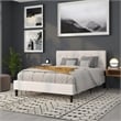 Flash Furniture Lennox Adjustable Height Tufted Queen Headboard-White