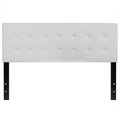 Flash Furniture Lennox Adjustable Height Tufted Queen Headboard-White