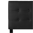 Flash Furniture Lennox  Adjustable Height Tufted Twin Headboard-Black