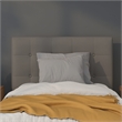 Flash Furniture Lennox Faux Leather Tufted Twin Panel Headboard in Gray