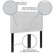 Flash Furniture Lennox Adjustable Height Tufted Twin Headboard-White