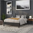 Flash Furniture Woodstock Queen Metal Spindle Headboard in Black