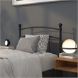 Flash Furniture Woodstock Twin Metal Spindle Headboard in Black
