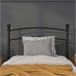 Flash Furniture Woodstock Twin Metal Spindle Headboard in Black