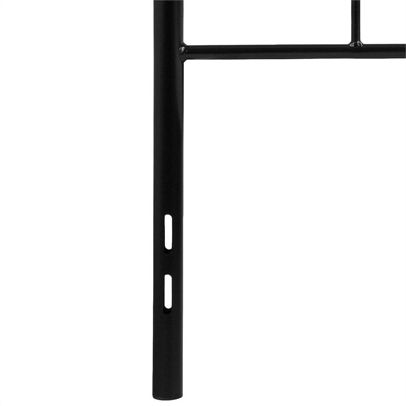 Flash Furniture Woodstock Twin Metal Spindle Headboard in Black
