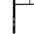 Flash Furniture Woodstock Twin Metal Spindle Headboard in Black