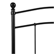 Flash Furniture Woodstock Twin Metal Spindle Headboard in Black