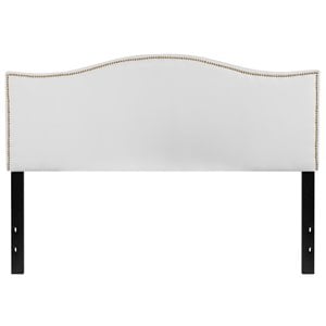 Flash Furniture Lexington Upholstered Queen Panel Headboard in White