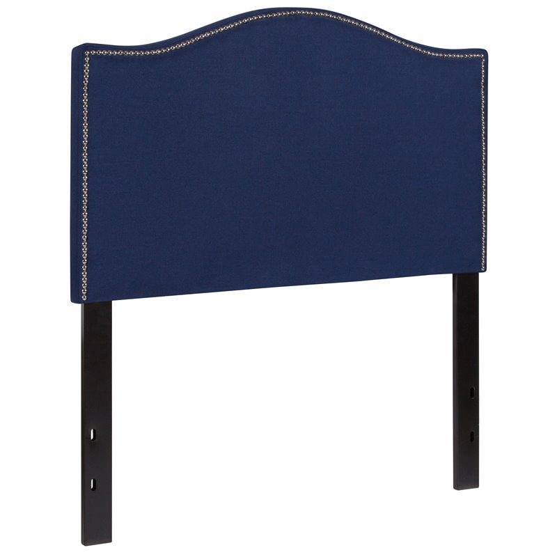 Flash Furniture Lexington Upholstered Twin Panel Headboard in Navy