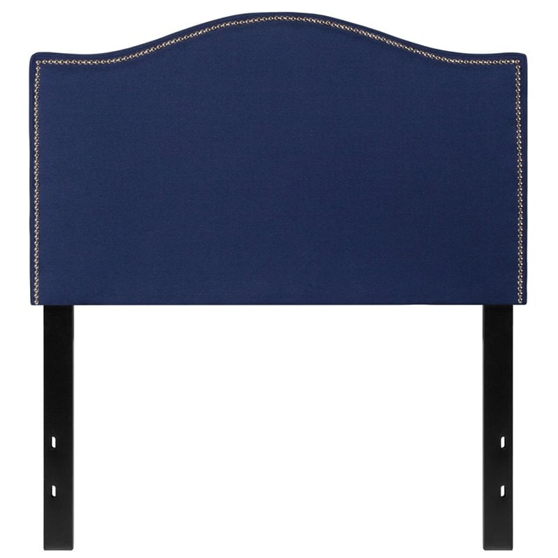 Flash Furniture Lexington Upholstered Twin Panel Headboard in Navy