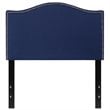 Flash Furniture Lexington Upholstered Twin Panel Headboard in Navy