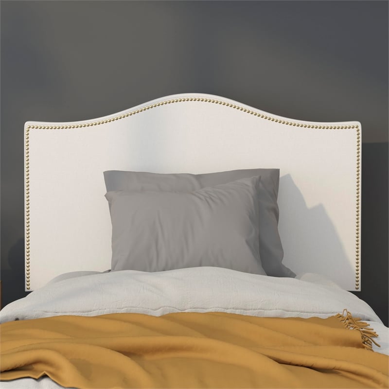 Flash Furniture Lexington Upholstered Twin Panel Headboard in White