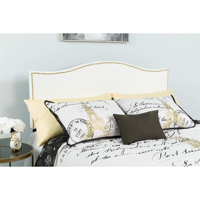 Flash Furniture Lexington Upholstered Twin Panel Headboard in White