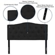 Flash Furniture Cambridge Tufted Full Panel Headboard in Black