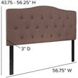 Flash Furniture Cambridge Tufted Full Panel Headboard in Camel