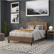 Flash Furniture Cambridge Tufted Full Panel Headboard in Dark Brown