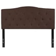 Flash Furniture Cambridge Tufted Full Panel Headboard in Dark Brown