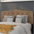 Flash Furniture Cambridge Tufted Full Panel Headboard in Dark Brown