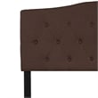 Flash Furniture Cambridge Tufted Full Panel Headboard in Dark Brown