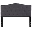 Flash Furniture Cambridge Tufted Full Panel Headboard in Dark Gray