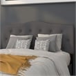 Flash Furniture Cambridge Tufted Full Panel Headboard in Dark Gray
