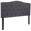Flash Furniture Cambridge Tufted Full Panel Headboard in Dark Gray