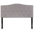 Flash Furniture Cambridge Tufted Full Panel Headboard in Light Gray