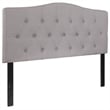 Flash Furniture Cambridge Tufted Full Panel Headboard in Light Gray
