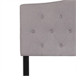 Flash Furniture Cambridge Tufted Full Panel Headboard in Light Gray