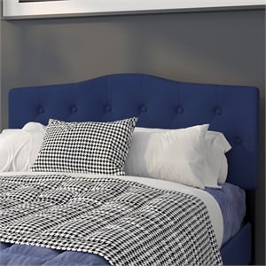 Flash Furniture Cambridge Tufted Full Panel Headboard in Navy