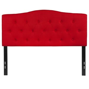 Flash Furniture Cambridge Tufted Full Panel Headboard in Red Fabric