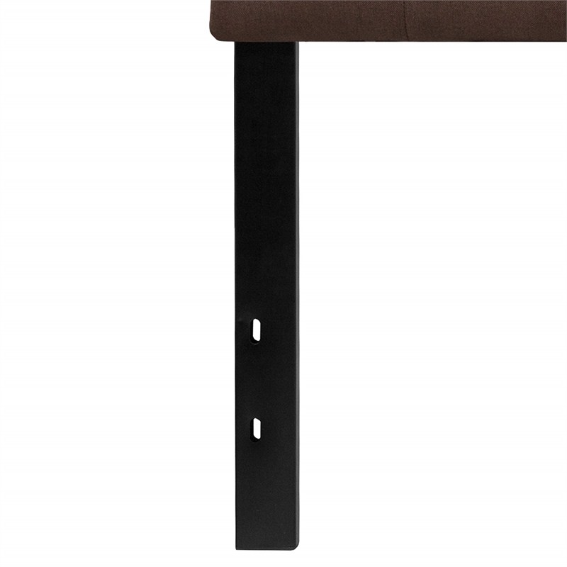 Flash Furniture Cambridge Tufted Queen Panel Headboard in Dark Brown