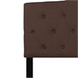 Flash Furniture Cambridge Tufted Queen Panel Headboard in Dark Brown